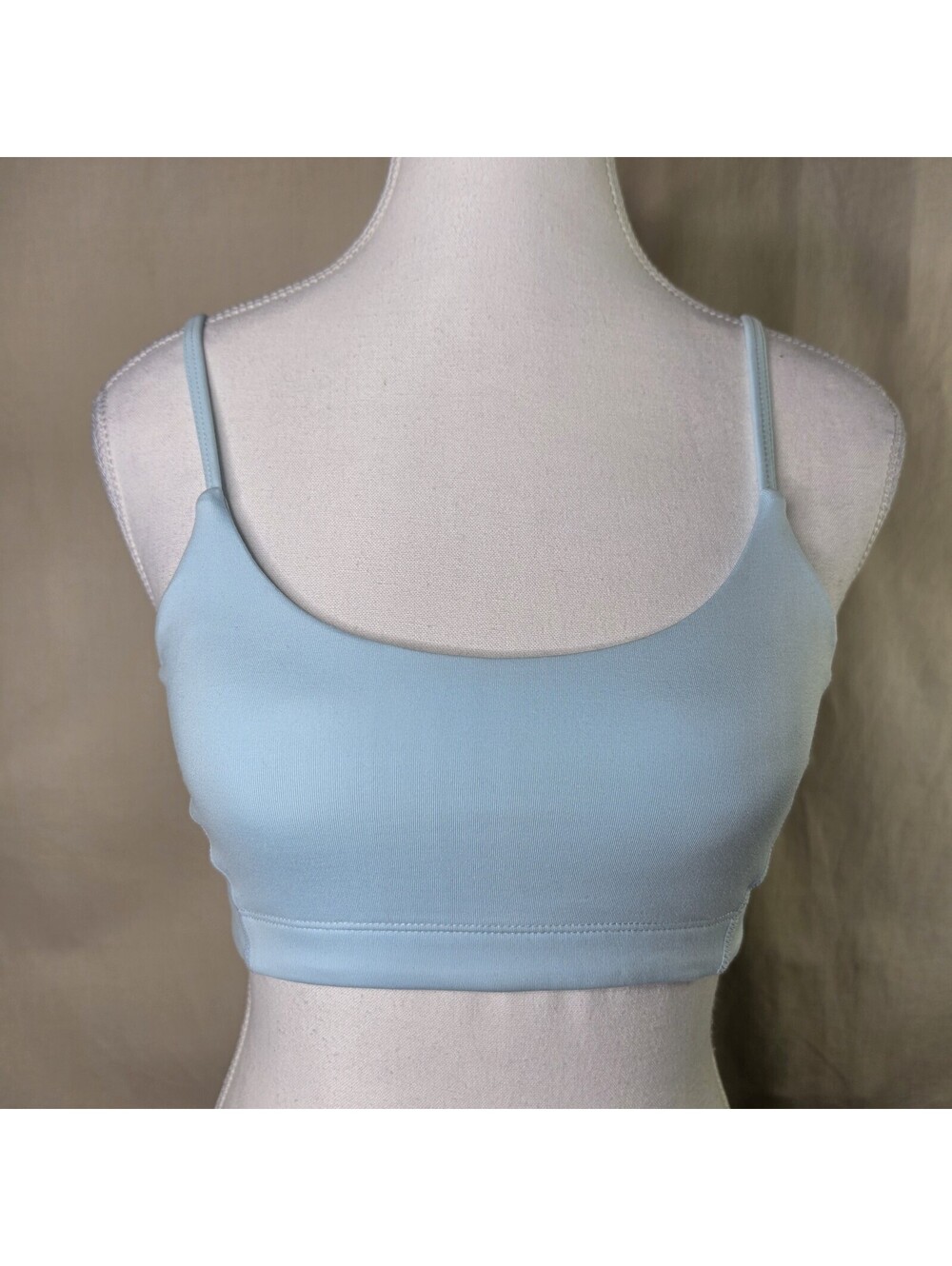 FP Movement Tighten Up Mini Bra XS Light Blue Ribbed NWOT